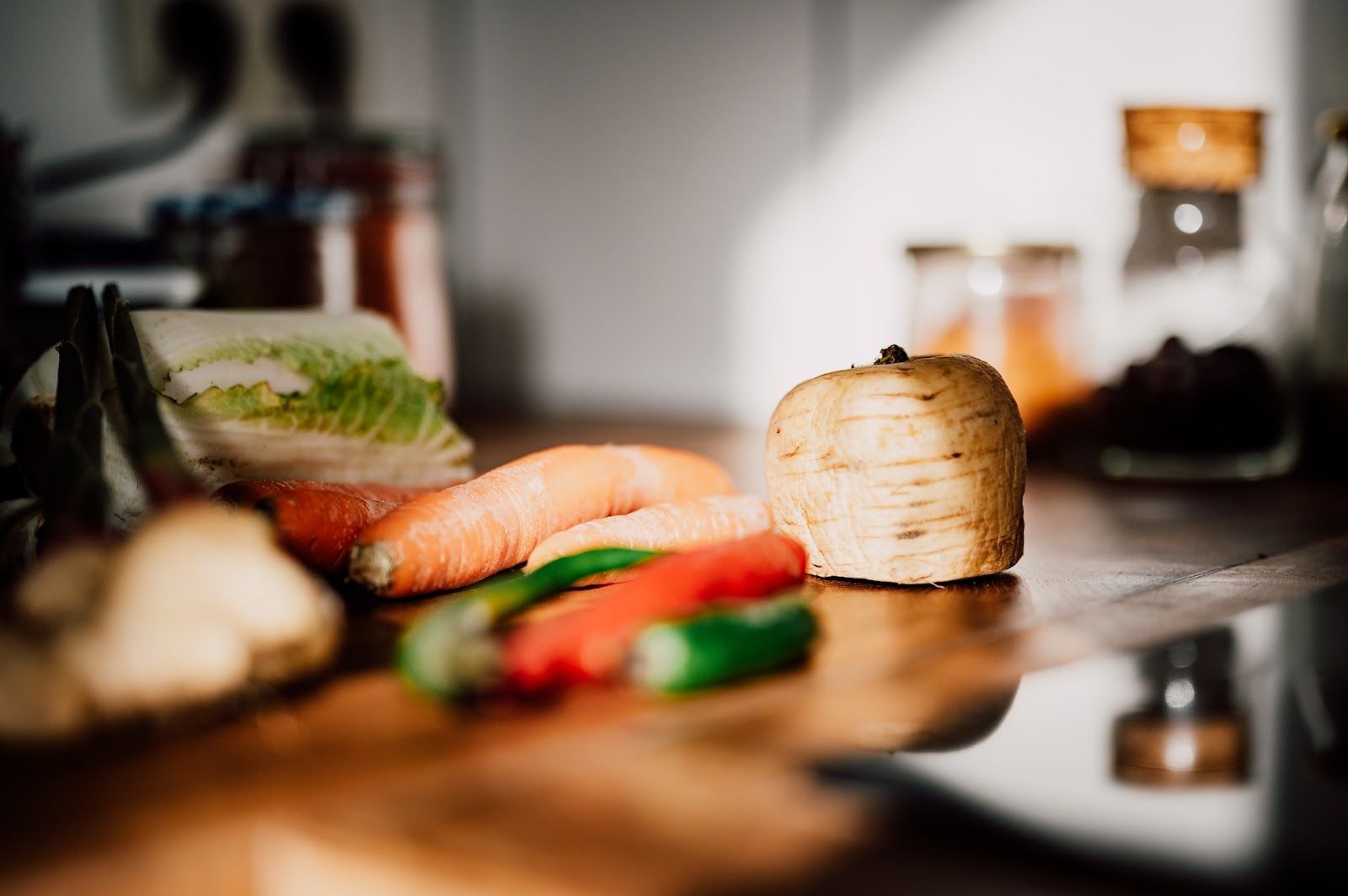 A collection of traditional sliced vegetables